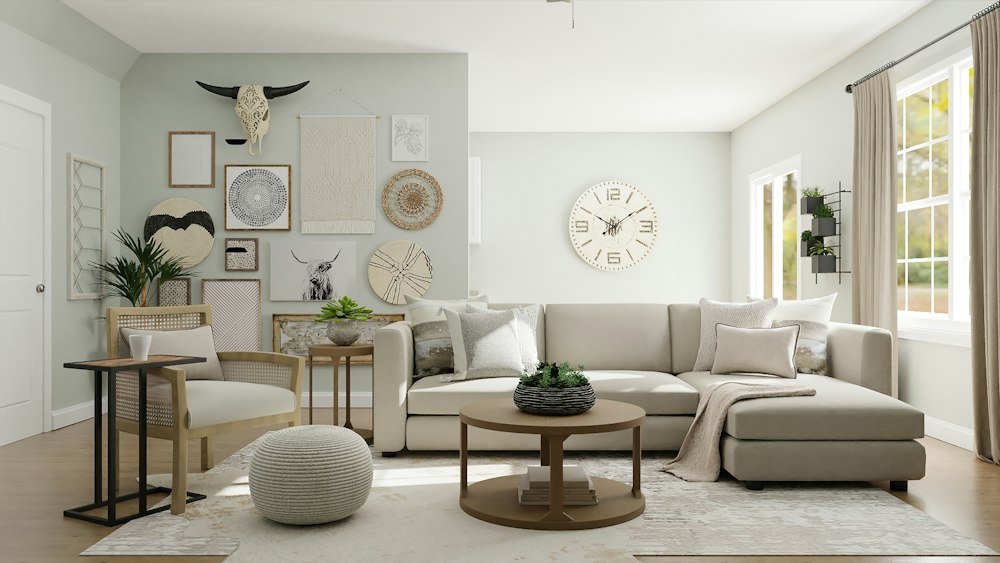 Bright living room representing a home for buyers